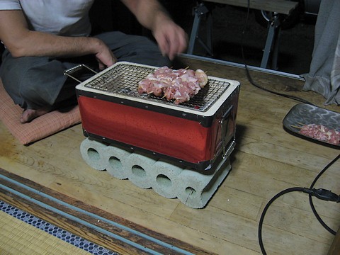 室内で七輪を使っての焼き鳥 なるべく統計学を中心に書くよう努めます