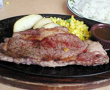 サイゼリア：「リブステーキ」を食べた♪_c0014187_0192327.jpg