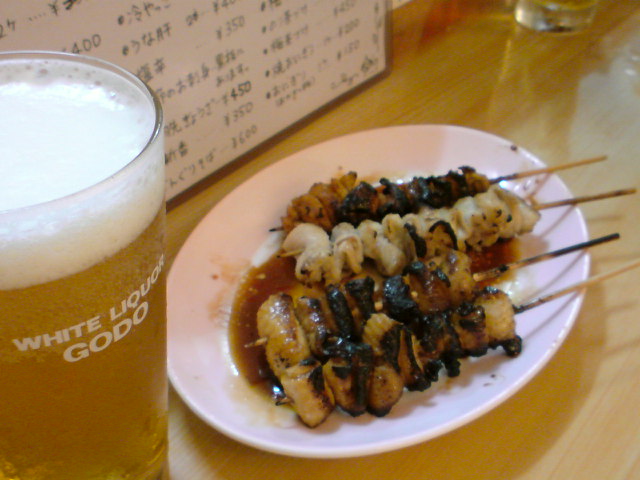 皮焼きと生ビールでカンパイ(^O^)_b0139044_21511111.jpg