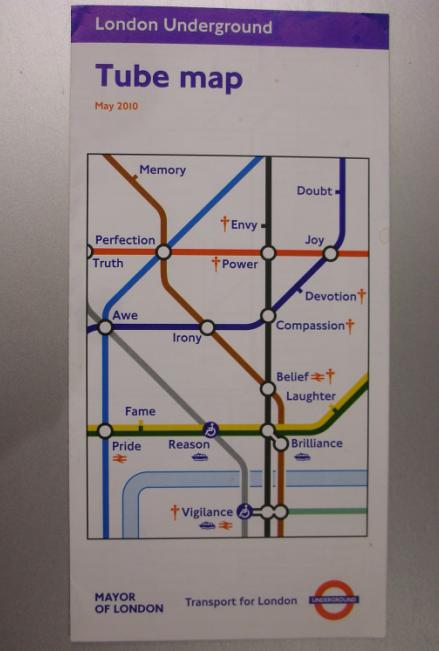人生という旅路に迷ったら・・・ロンドン地下鉄マップ