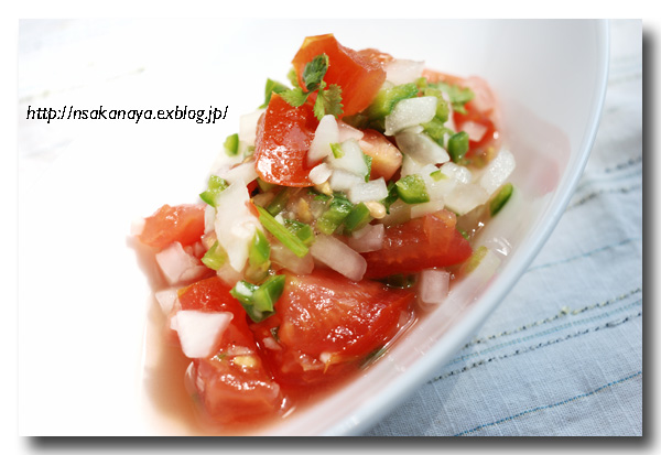 サルサ　〜 salsa 〜 ....... サルサ・メヒカーナ／salsa mexicana レシピ♪_d0069838_16442441.jpg