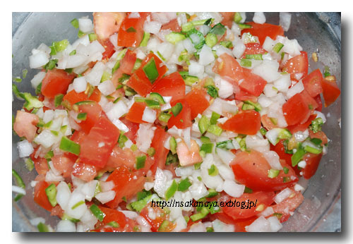 サルサ　〜 salsa 〜 ....... サルサ・メヒカーナ／salsa mexicana レシピ♪_d0069838_16532966.jpg