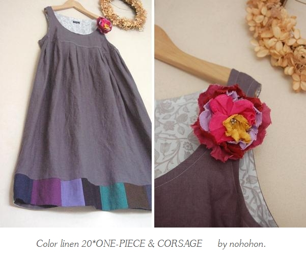 Color linen 20*ONE-PIECE & CORSAGE_e0119056_8114233.jpg