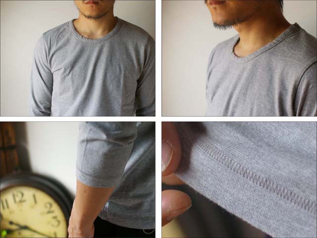 RINEN [リネン] 20/1 オーガニック天竺　Uネック7分袖Tシャツ_f0051306_1465330.jpg