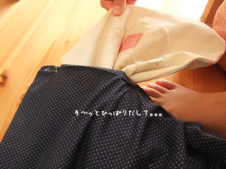 娘が初めて作った本格的トートバッグ♪_f0023333_756416.jpg