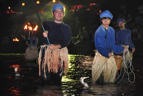 石和鵜飼 2010.8.19 笛吹市 甲州斎写楽写真館