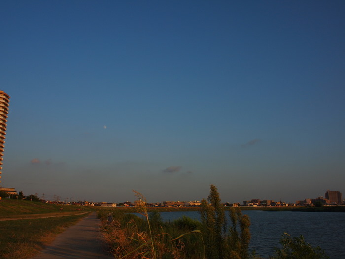 晩夏の夕景～夕日に染まる多摩川_e0195587_19434922.jpg