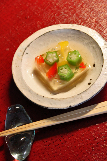 マクロビオティック・色紙豆腐＆あらめの煮物_c0153292_019344.jpg