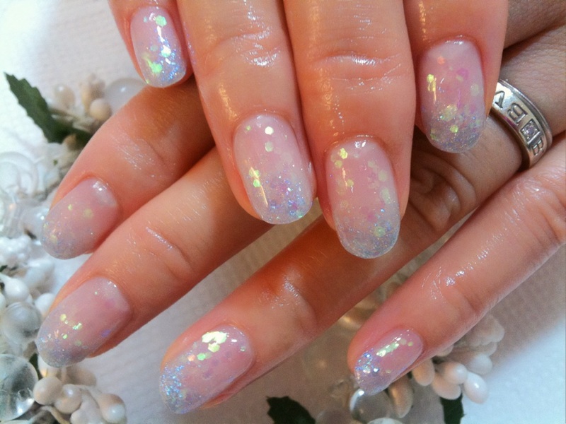 クリアラメのグラデーション Glitter Nails 横浜元町 ネイルサロンｂｌｏｇ
