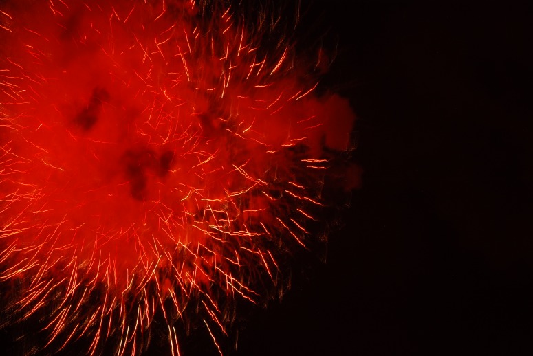 夏の終わり、花火_b0128609_1525457.jpg