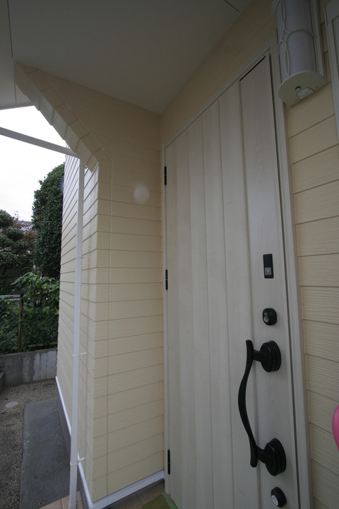 鉄製 玄関 ドア 塗装 diy timberframe