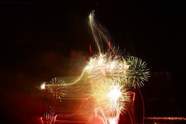 今年の夏の締めくくり花火（四万十納涼花火）_a0057905_157610.jpg