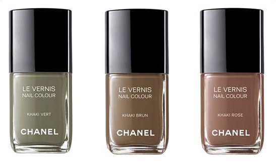 chanel nail : three Khaki - rose brun vert_f0039379_16401998.jpg