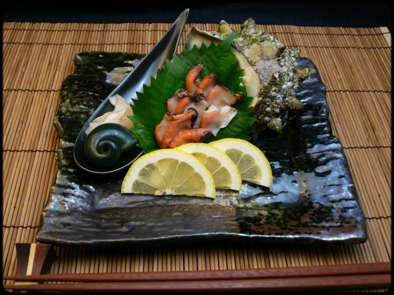 サザエの刺身 魚と野菜と私と和ノ香