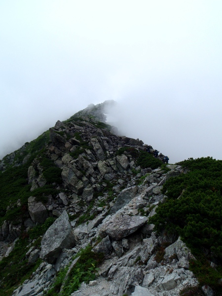 夏休み岩稜歩き-本谷カール_c0177814_19323268.jpg