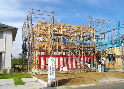 「ひたち野うしくの家」上棟しました!_a0059217_8461896.jpg