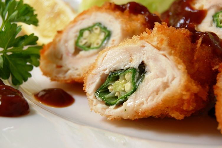 鶏ささみのしそオクラ巻き☆_d0104926_1562619.jpg