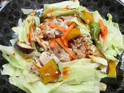 豚肉とたっぷり野菜のヘルシー蒸し料理 コチジャンダレ レシピ付 Kajuの 今日のお料理 簡単レシピ