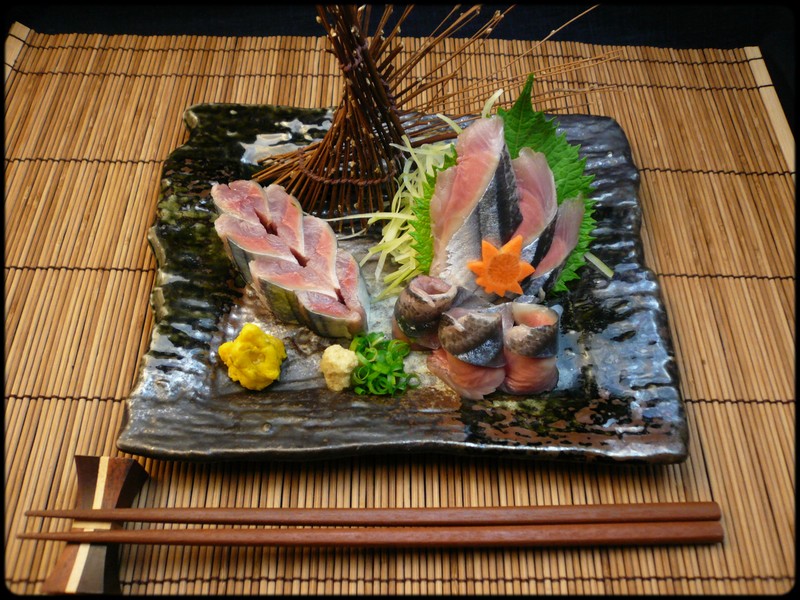サンマの刺身 木の葉造り 魚と野菜と私と和ノ香