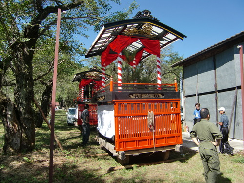 松川村　有明山社例大祭準備_d0168027_1201517.jpg