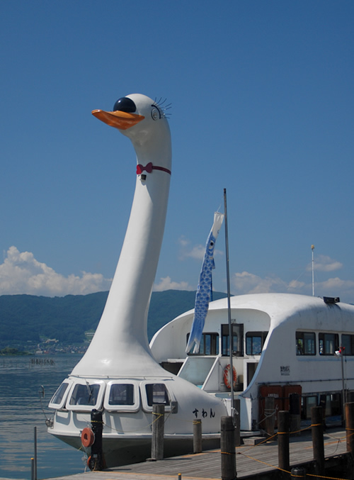 白鳥だらけの諏訪湖 カメラの記憶