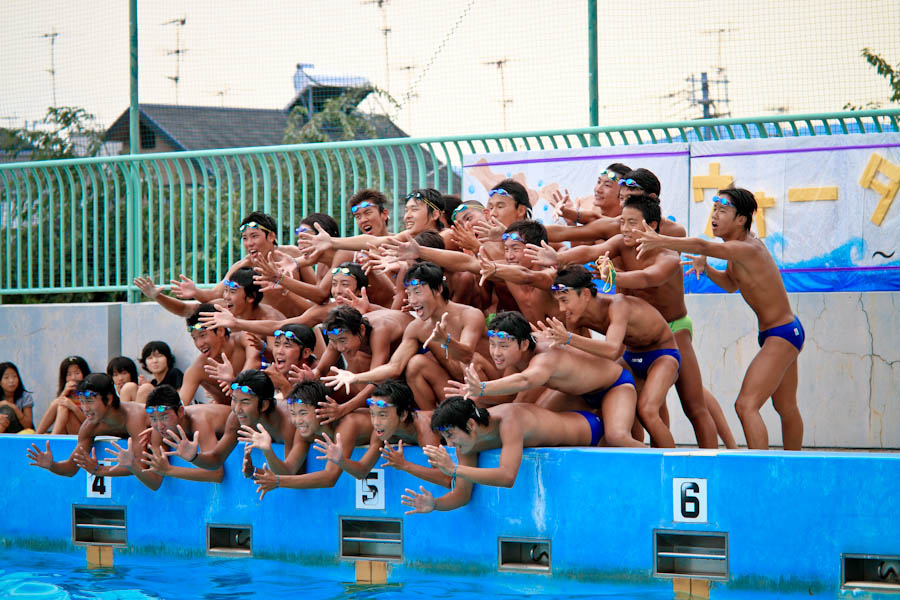 川越高校水泳部 ウォーターボーイズ 競泳パンツ L