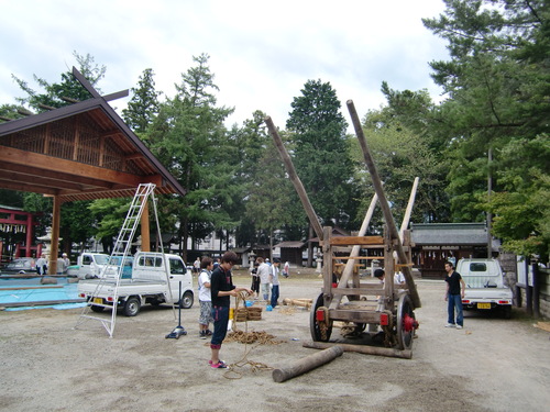 池田八幡神社祭典準備_d0168027_1644468.jpg