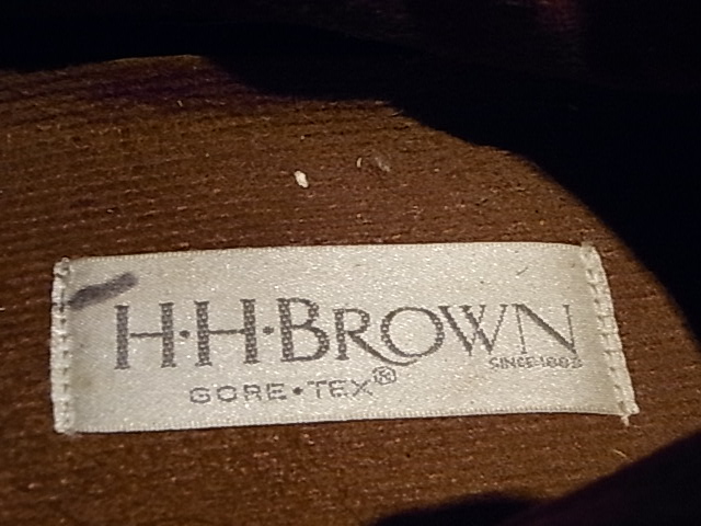 『H.H.Brown』ゴアテックスブーツ_e0189741_17252895.jpg