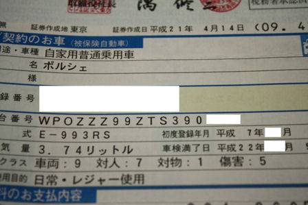 車台番号の3番目の文字について ポルシェ993rs クレーマーk4 944 との日々 The Blue Water