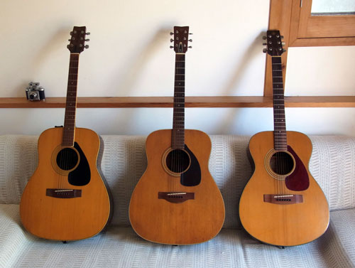 YAMAHA's FG-170 Acoustic Guitar 1970s brown Label With Hard