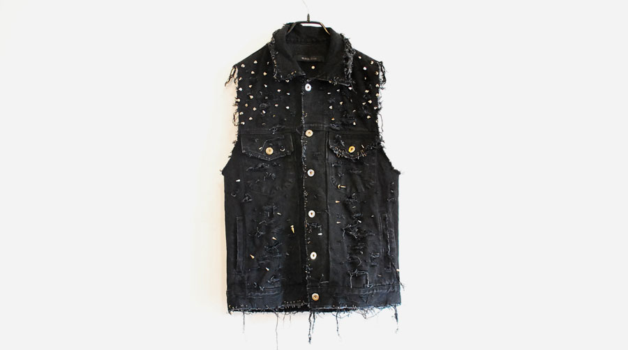 BLACK NOON STUDS DENIM VEST_c0076243_15101882.jpg