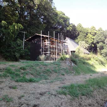 小倉町の家の書庫のかたちが見えてきました。_c0195909_90156.jpg
