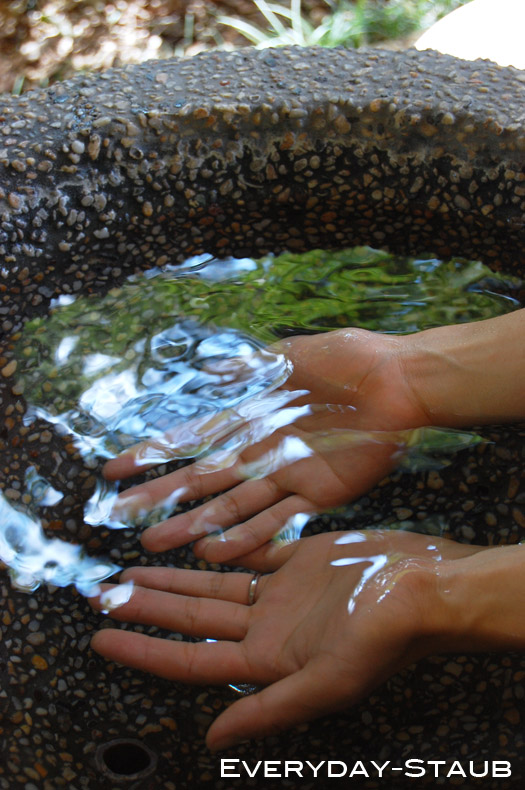 水がきれいな東京で(その1)/足湯_c0132466_16442389.jpg