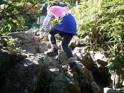 登山　山ガール　おしり 