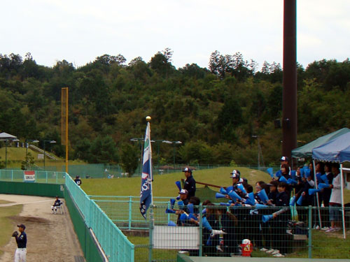 少年野球大会閉会式で演奏♪_a0047200_2131929.jpg