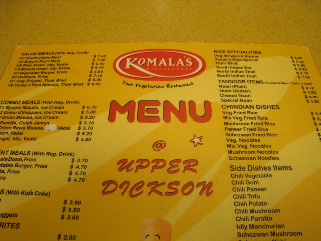 Komala\'s Restaurant_c0212604_19402317.jpg