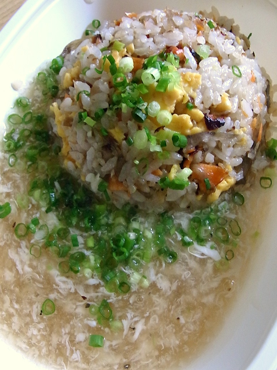 鮭ごぼう あんかけチャーハン 豚茄子トマト味噌炒め とある やおやの おべんとう