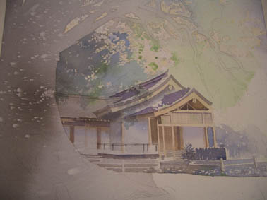 大楠 木漏れ日を描く 水彩画工程_f0176370_964314.jpg