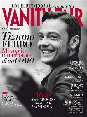 Tiziano Ferro がヴァニティ・フェアのカバーに！_b0069502_1031459.jpg