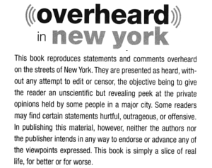 英語学習をもっと楽しくする方法 Overheard in New York_b0007805_159695.jpg