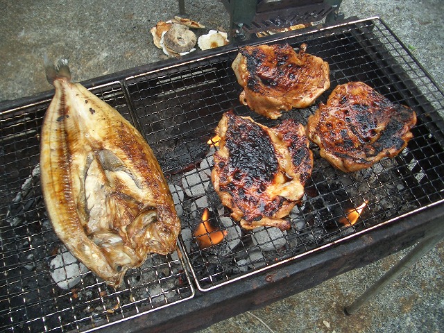 田宿川でのバーベキュー_f0141310_23413347.jpg
