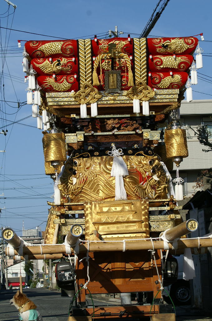 2010年10月11日　朝　海神社秋祭り　だんじり_b0173224_21573916.jpg