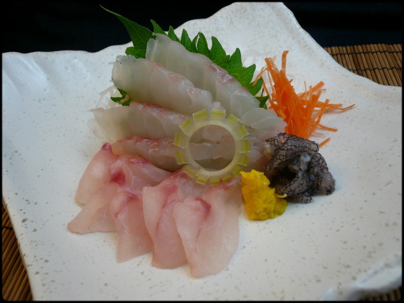 マハタの刺身 魚と野菜と私と和ノ香