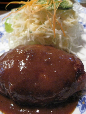 ハンバーグ定食:手作りの味 よおしょく屋(弘前市)_b0147224_22131186.jpg