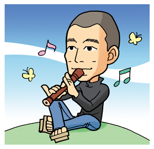 井上いろはさんによる肖像画 なるべく統計学を中心に書くよう努めます