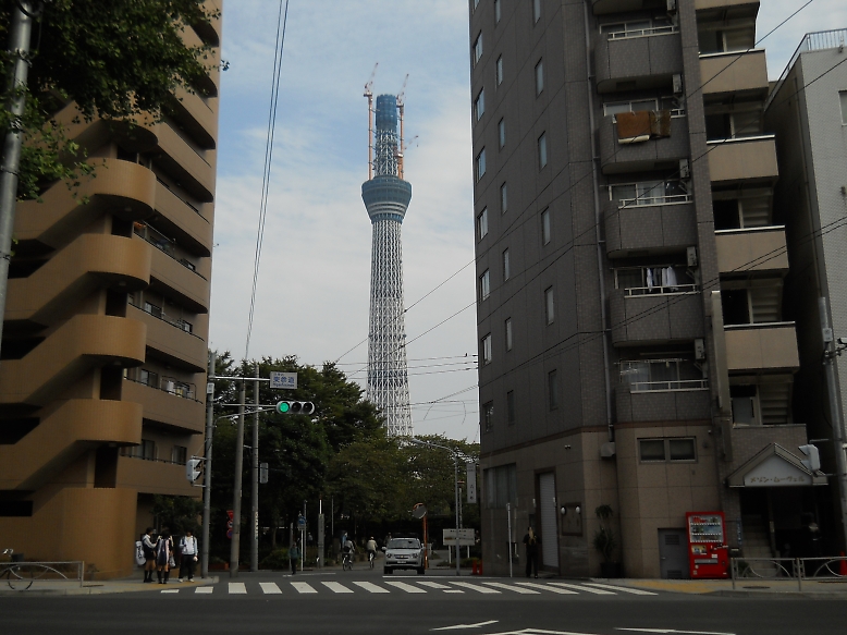 二天門通り東参道口から見るスカイツリー_e0004218_20561462.jpg