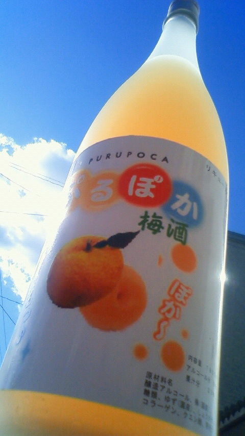 【地梅酒】 ぷるぽか梅酒_e0173738_1115955.jpg