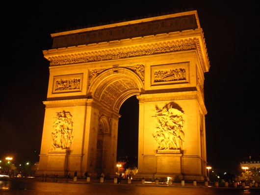 フランス旅行 凱旋門 エッフェル塔夜景 おさんぽ日記
