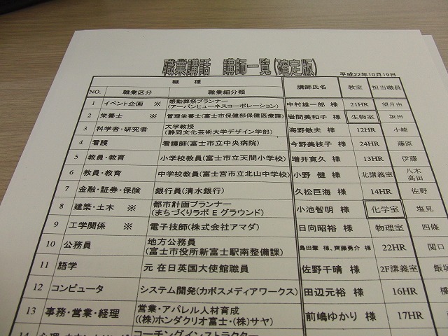 富士東高校の職業講話_f0141310_5145477.jpg