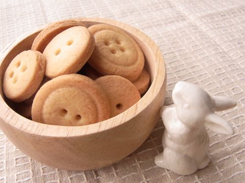 ボタンクッキー 焼き菓子 つばめどう日記